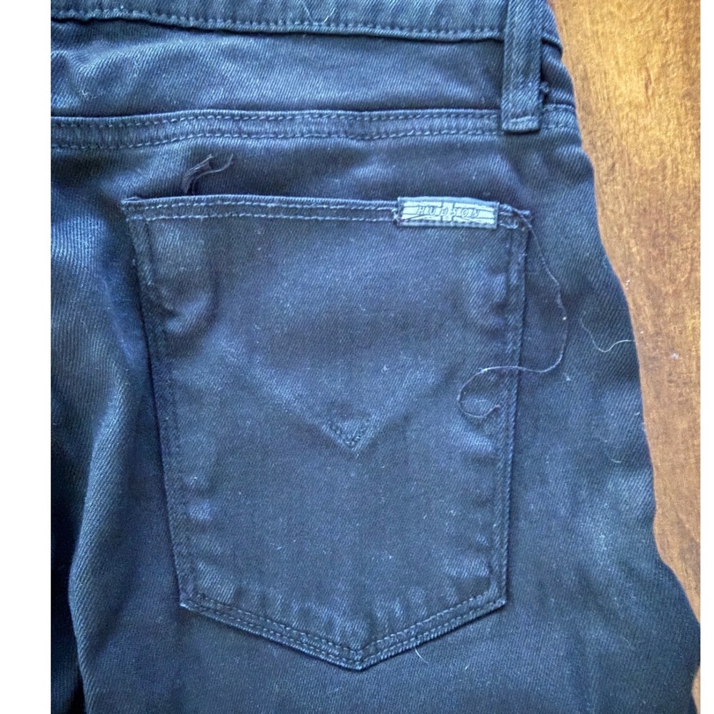 Hudson Skinny Jeans Women 27 Black Cotton Lyocell Stretch Made in USA Casual - Picture 3 of 10